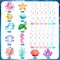 54-Piece Under the Sea Swirl Decorations – Tropical Ocean Fish & Sea Animal Hanging Ceiling Streamers, Turtle & Marine Life Garlands, Summer Party Decor for Birthday, Wedding & Baby Shower Supplies